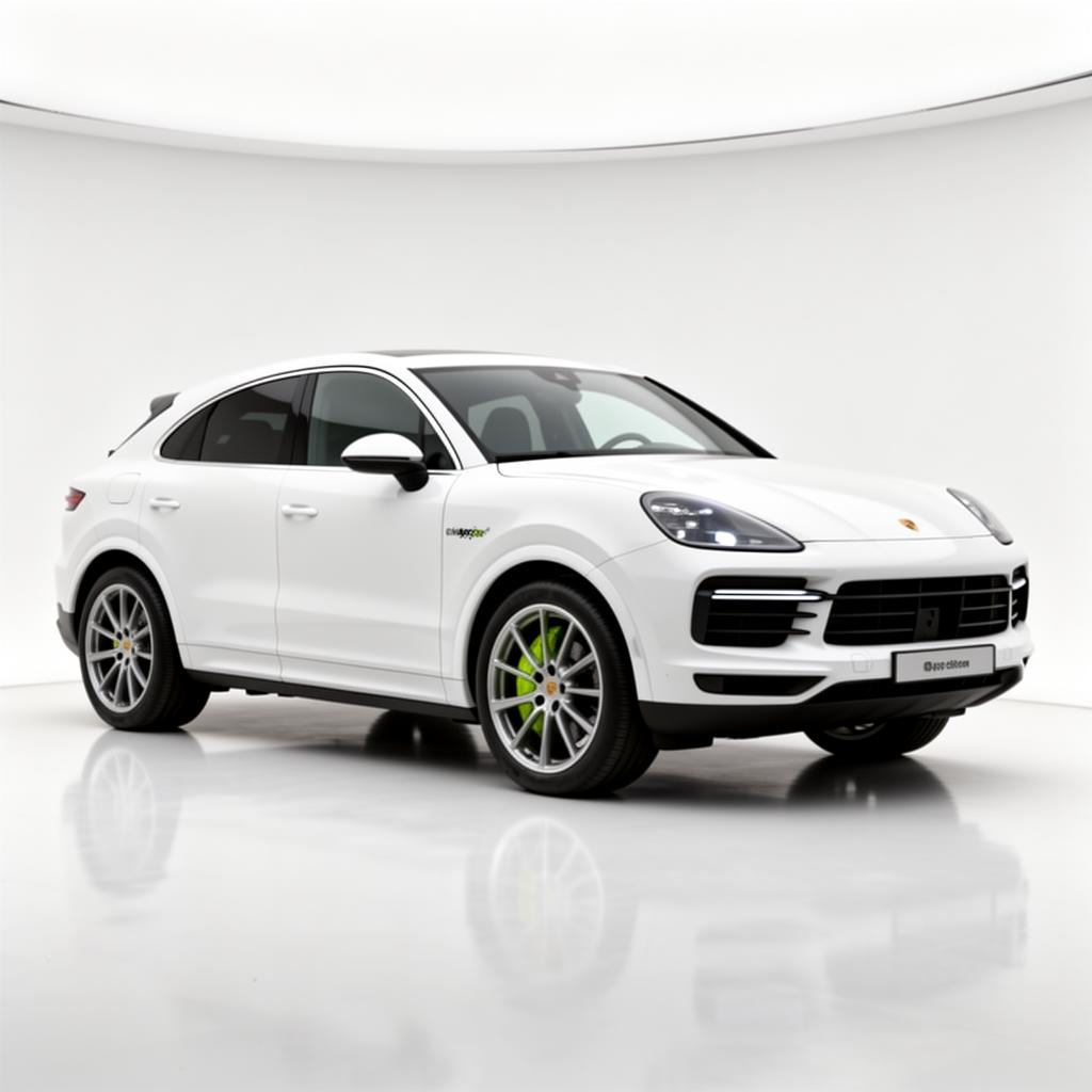 Porsche Cayenne E-Hybrid Coupe in Carrara White